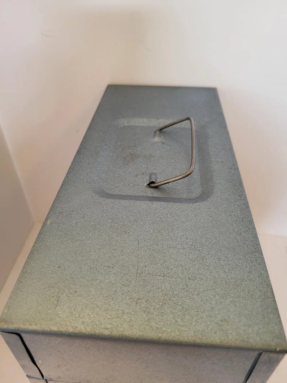 1970s Vintage Hamilton Skotch Metal Porta-File W/key And Original Label